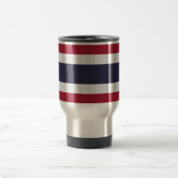 Taza de viaje con la bandera de Tailandia