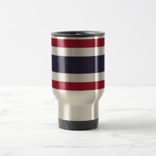 Taza de viaje con la bandera de Tailandia