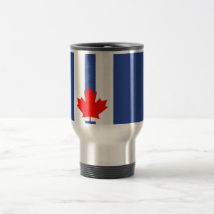 Taza de viaje con la bandera de Toronto, Canadá
