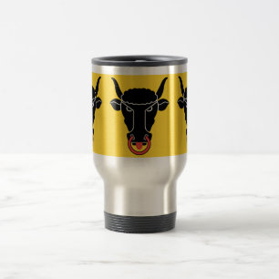 Taza de viaje con la bandera del cantón de Uri, Su