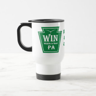 Taza de viaje con logo de WIN