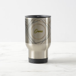 Taza de viaje con nombre personalizado o inicial –