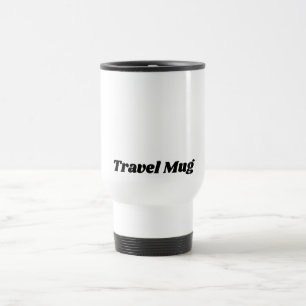 Taza de viaje con texto personalizado en acabado b
