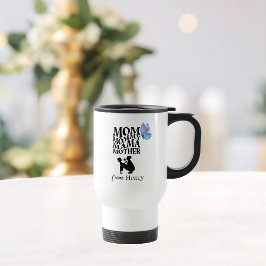 Taza de viaje con tipografía personalizada para ma