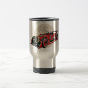 Taza De Viaje concepto de coche de carrera retro personalizado