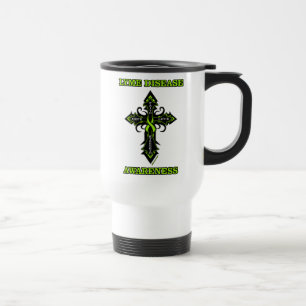 Taza De Viaje Conciencia cruzada...Lyme Disease Travel Mug