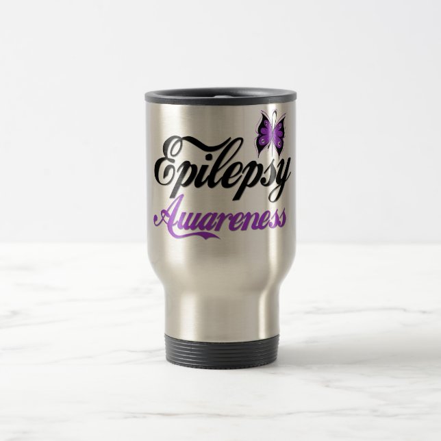 Taza De Viaje Conciencia de la epilepsia (Centro)