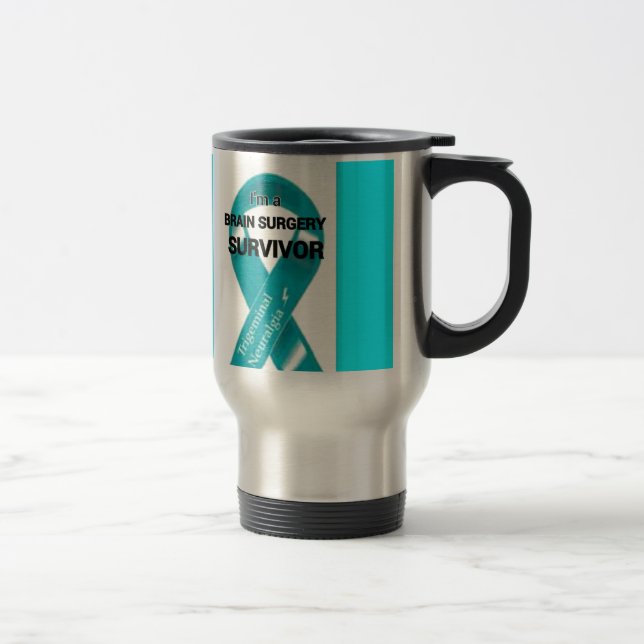 Taza De Viaje Conciencia de la neuralgia de Trigeminal (Derecha)