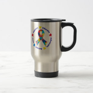 Taza De Viaje Conciencia del autismo