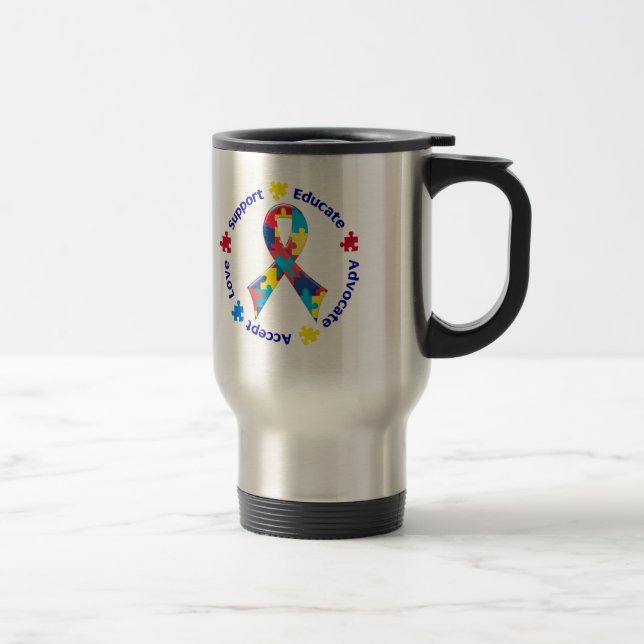Taza De Viaje Conciencia del autismo (Derecha)