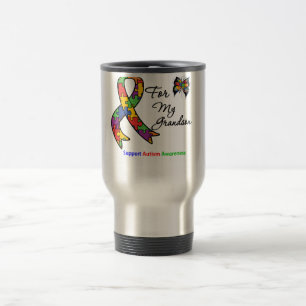Taza De Viaje Conciencia del autismo para mi nieto