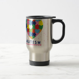 Taza De Viaje conciencia del autismo rosa