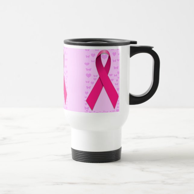 Taza De Viaje Conciencia sobre el cáncer de mama_ (Derecha)