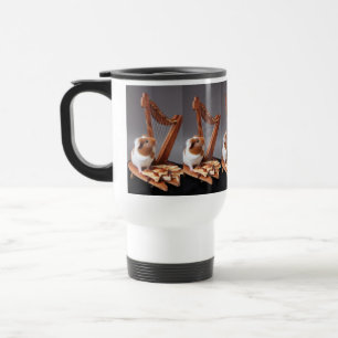 Taza De Viaje Conejillo de Indias Arpista Pequeño – Elegante
