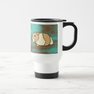 Taza De Viaje Conejillos de Indias Brown y nombre personalizado
