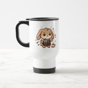 Taza de viaje Conejito Barista Adorable