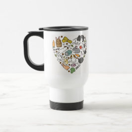 Taza De Viaje Conejitos conejitos conejitos reutilizables Bunny