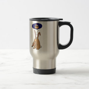 Taza De Viaje Conejo de conejito divertido que odia el dibujo