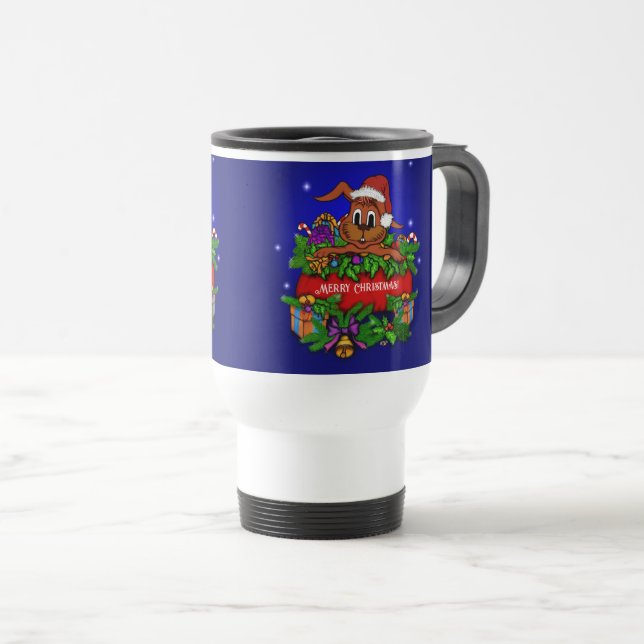 Taza De Viaje Conejo de navidades (Anverso derecho)