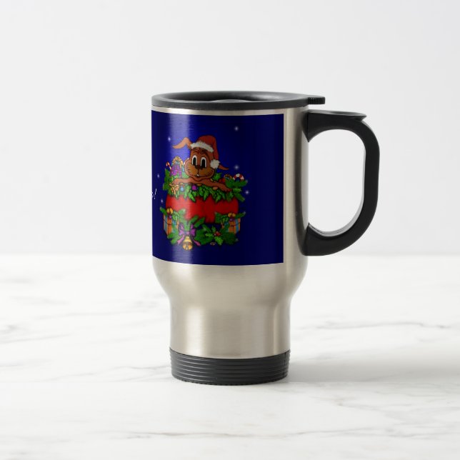 Taza De Viaje Conejo de navidades (Derecha)