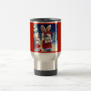 Taza De Viaje Conejo de navidades 3