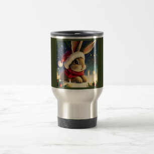Taza De Viaje Conejo de navidades 4