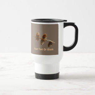 Taza De Viaje Cones de pino
