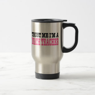 Taza De Viaje Confíe en que yo es profesor de matemáticas (la
