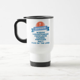 Taza De Viaje Confirmación 7 Regalos del Espíritu Santo