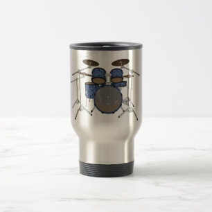 Taza De Viaje Conjunto de batería de 5 piezas: Acabado azul pers