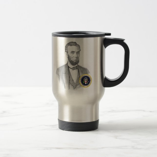 Taza De Viaje Conmemorativo bicentenario de Abraham Lincoln (Derecha)