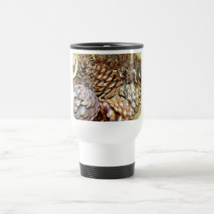 Taza De Viaje Conos De Pino, Mug De Viajes