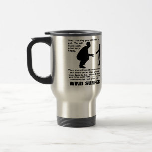 Taza De Viaje Consejos paternales para el Viento Surfer Funny Mu