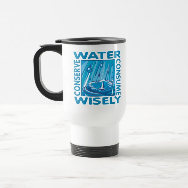 Taza De Viaje Conservación del Agua (Izquierda)