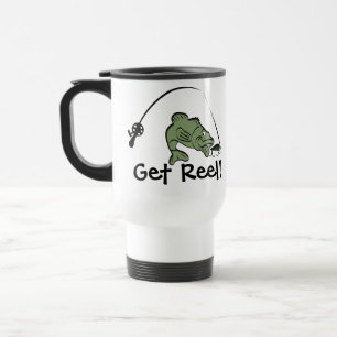Taza De Viaje Consiga un barro de viaje de pesca de culo