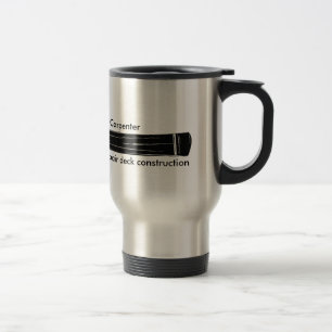 Taza De Viaje Constructor de la construcción del carpintero
