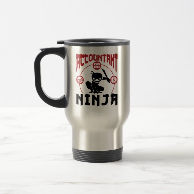 Taza De Viaje Contabilidad de Ninja CPA (Izquierda)