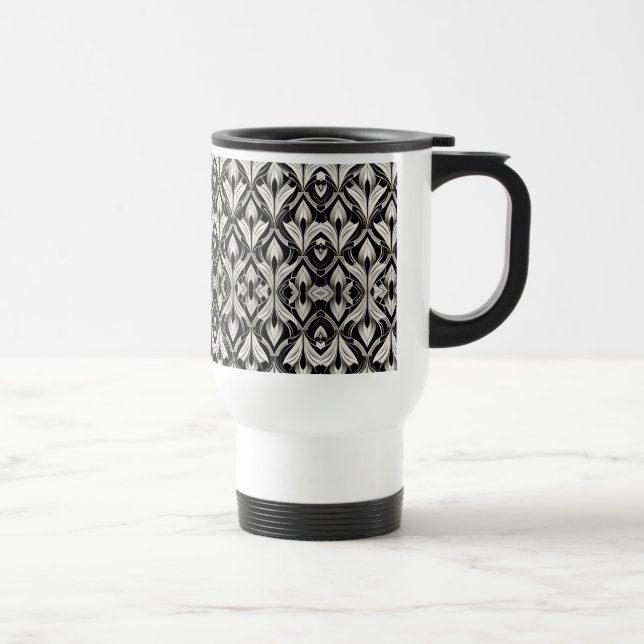 Taza De Viaje Contraste blanco y negro (Derecha)