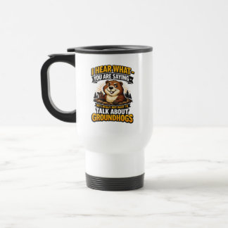 Taza De Viaje Cool Groundhog Day Groundhog | Funny February