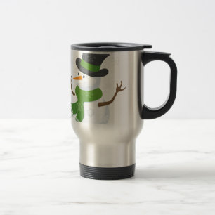 Taza De Viaje Copo de nieve Nieve Invierno Nevado Ventisca Muñec