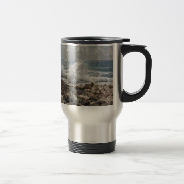 Taza De Viaje Coral y olas (Derecha)