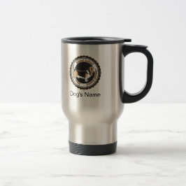 Taza De Viaje Corazón Basset personalizado con nombres de perros