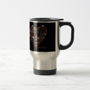 Taza De Viaje Corazón con las volutas célticas