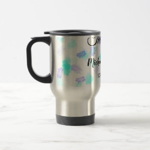 Taza De Viaje Corazón de glitter con nombre de pareja gracias mi