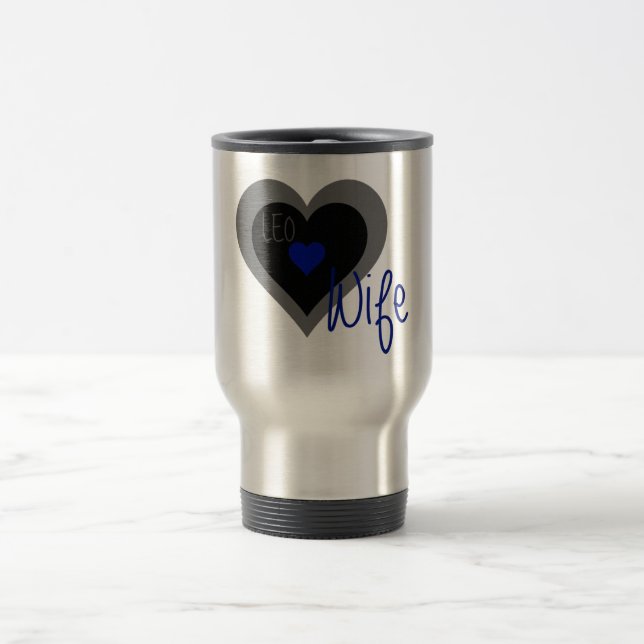Taza De Viaje Corazón de la esposa de LEO (Centro)