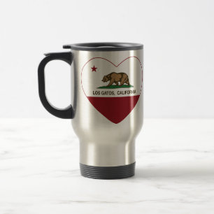 Taza De Viaje corazón de los gatos del los de la bandera de