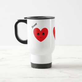 Taza De Viaje Corazón feliz