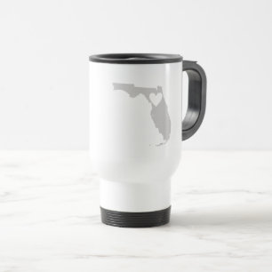Taza De Viaje Corazón Florida Forma Gris Floridan Amor Floridia