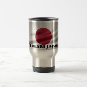Taza De Viaje Corazón Japón/Bandera de Japón