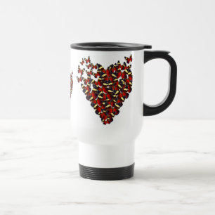 Taza De Viaje Corazón mariposa
